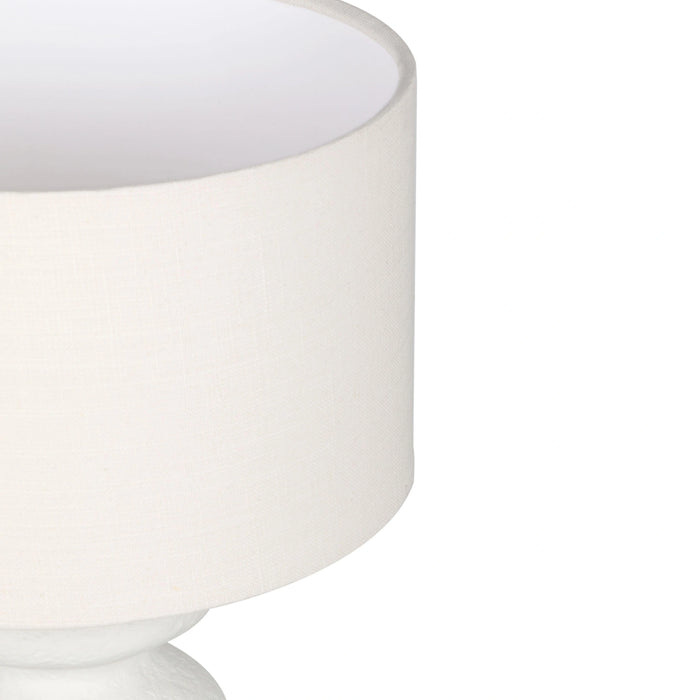 Riviera Cream Textured Table Lamp