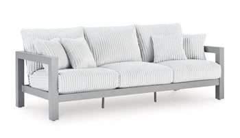 Hurley Park Outdoor Sofa with Cushion - Dream Home Furniture & Mattress (Waite Park, MN)