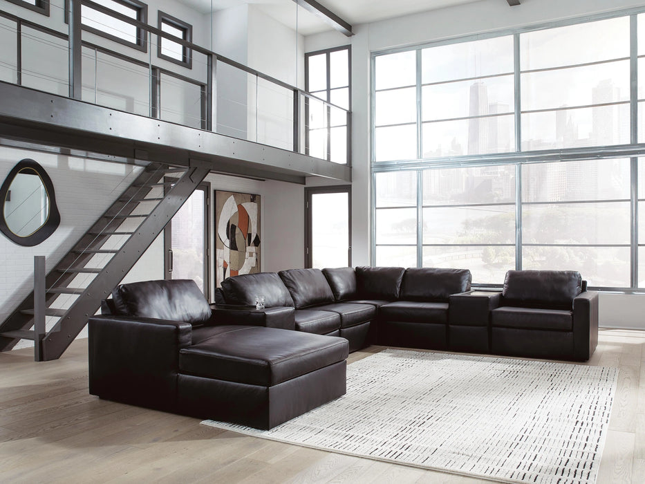 Modmax II Sectional with Chaise and Storage Consoles - Dream Home Furniture & Mattress (Waite Park, MN)