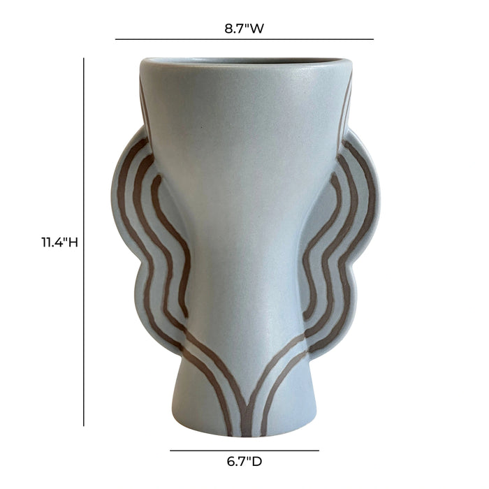 Ceramic Line Art Vase