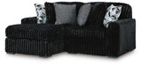 Midnight-Madness Sectional with Chaise - Dream Home Furniture & Mattress (Waite Park, MN)