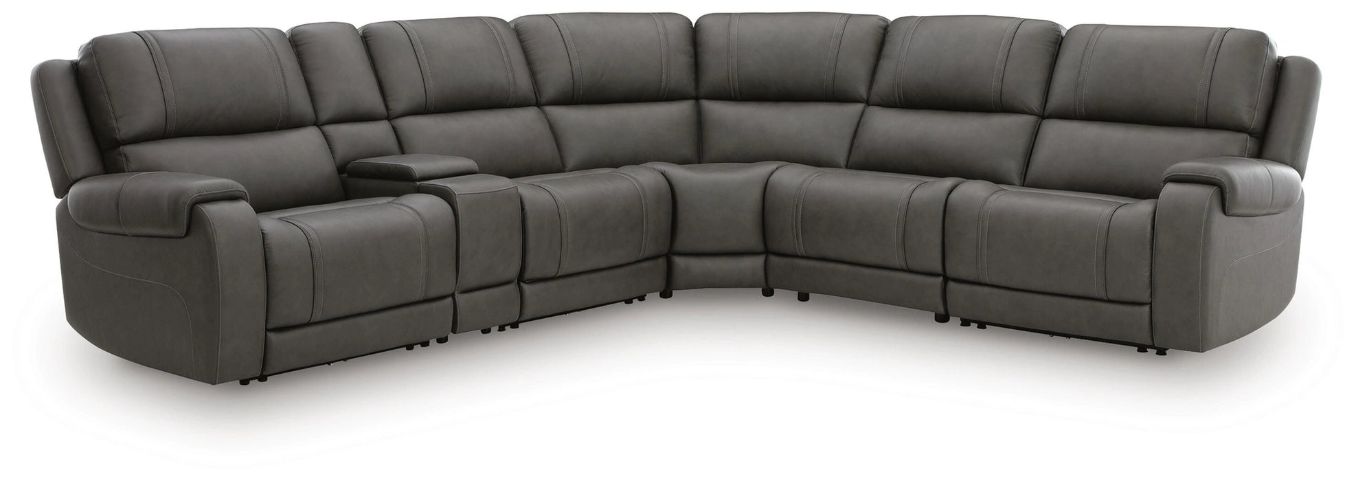 5Z - Pittson Power Reclining Sectional - Dream Home Furniture & Mattress (Waite Park, MN)