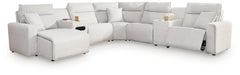 Modmax II Power Reclining Sectional with Chaise and Audio Console - Dream Home Furniture & Mattress (Waite Park, MN)
