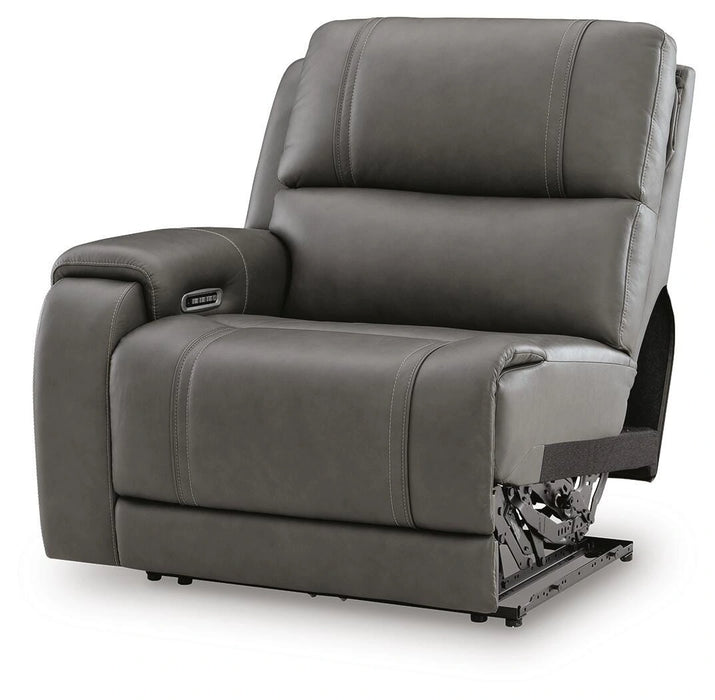 5Z - Pittson Power Reclining Sectional - Dream Home Furniture & Mattress (Waite Park, MN)