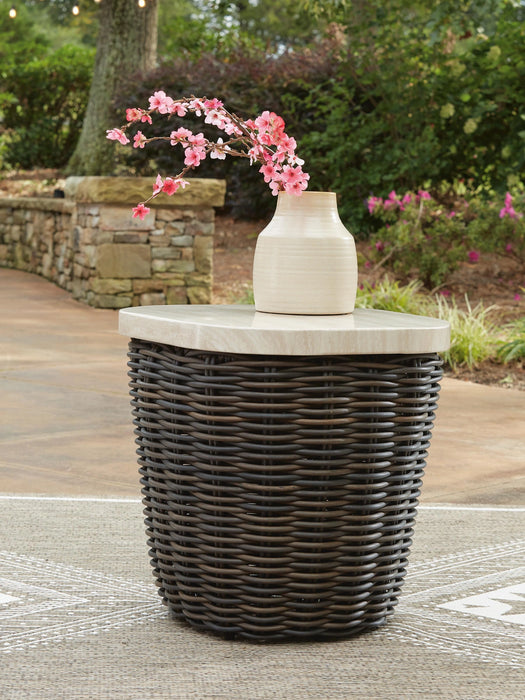Kimora Outdoor End Table - Dream Home Furniture & Mattress (Waite Park, MN)