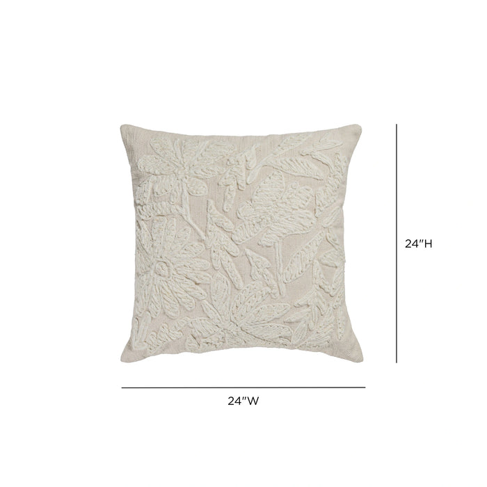Tabitha Embroidered Throw Pillow