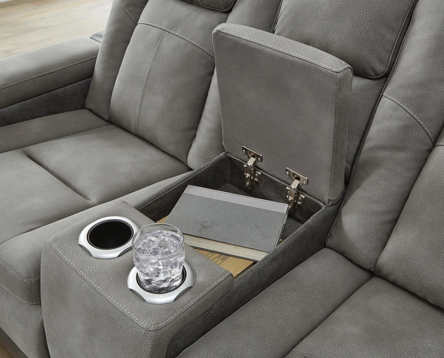 Next-Gen DuraPella Power Reclining Loveseat with Console - Dream Home Furniture & Mattress (Waite Park, MN)