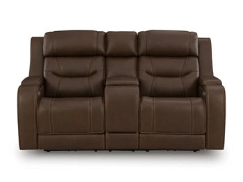 Knightington Power Reclining Loveseat with Audio Seating - Dream Home Furniture & Mattress (Waite Park, MN)