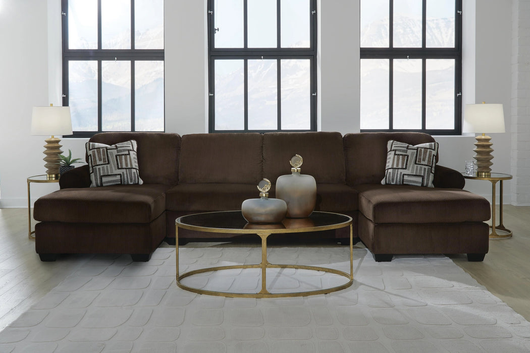 Kimlee Sectional with Double Chaise - Dream Home Furniture & Mattress (Waite Park, MN)
