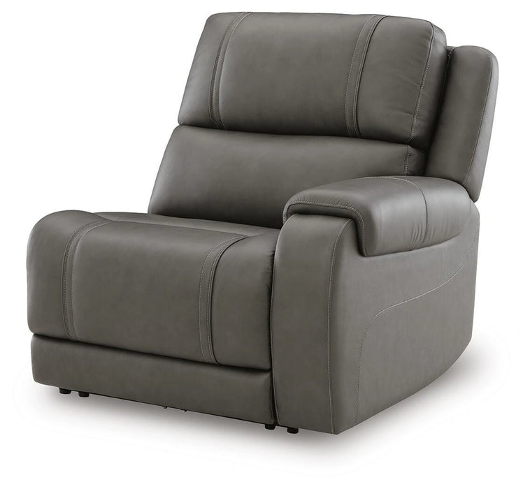5Z - Pittson Power Reclining Sectional - Dream Home Furniture & Mattress (Waite Park, MN)
