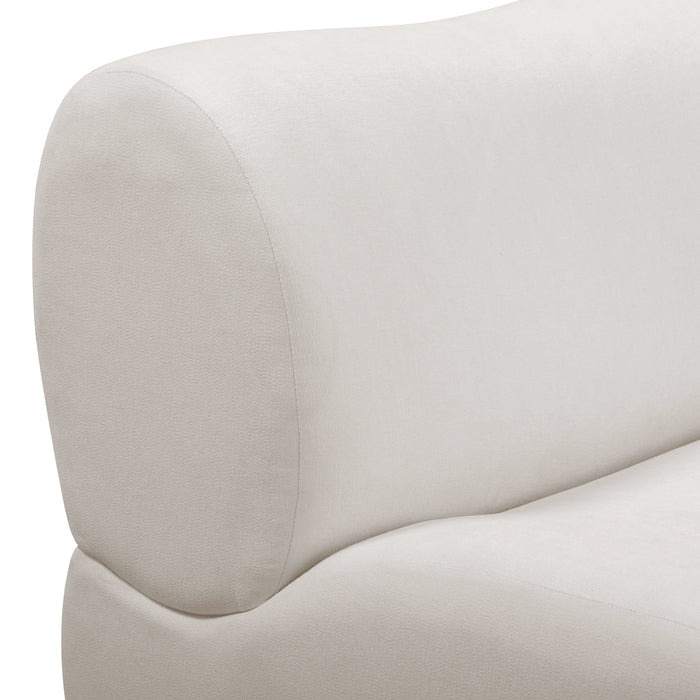Zenith 5-Piece Contract-Grade Upcycled Fabric Cream Modular L-Sectional