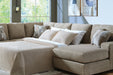 Newellen Sleeper Sectional with Chaise - Dream Home Furniture & Mattress (Waite Park, MN)