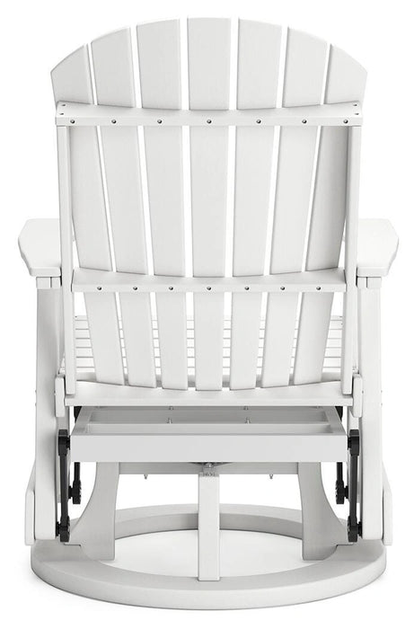 Hyland wave Outdoor Swivel Glider Chair - Dream Home Furniture & Mattress (Waite Park, MN)