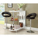 Numbi White/Chrome Mini Server - Dream Home Furniture & Mattress (Waite Park, MN)