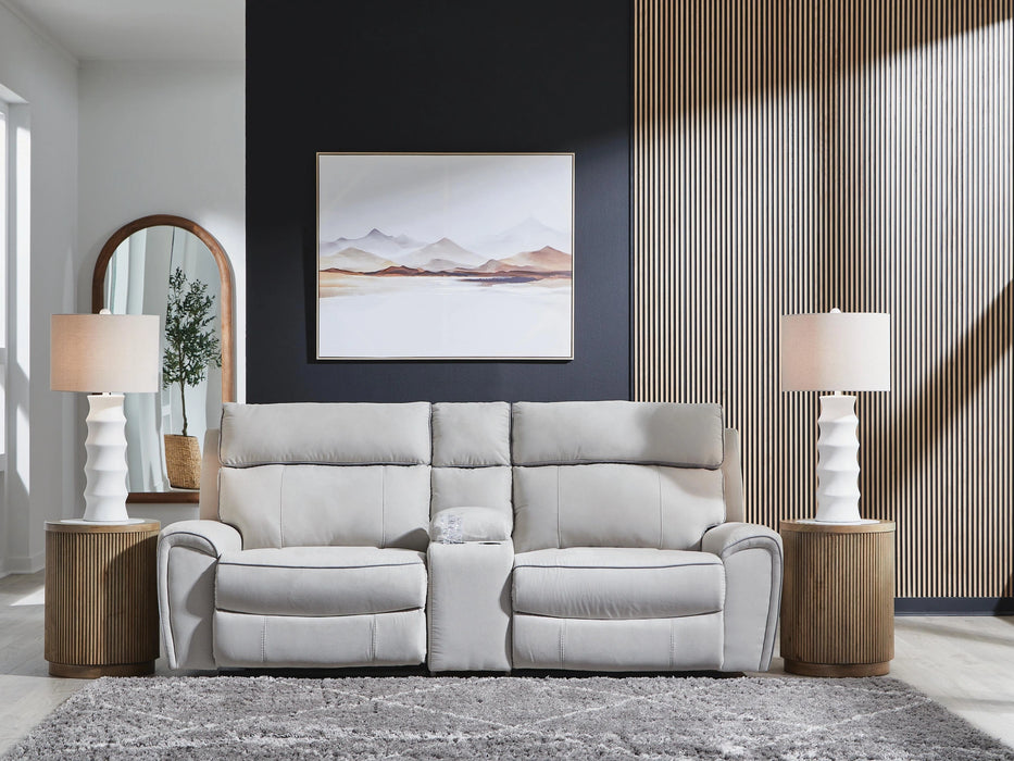 Social Pointe Power Reclining Sectional - Dream Home Furniture & Mattress (Waite Park, MN)