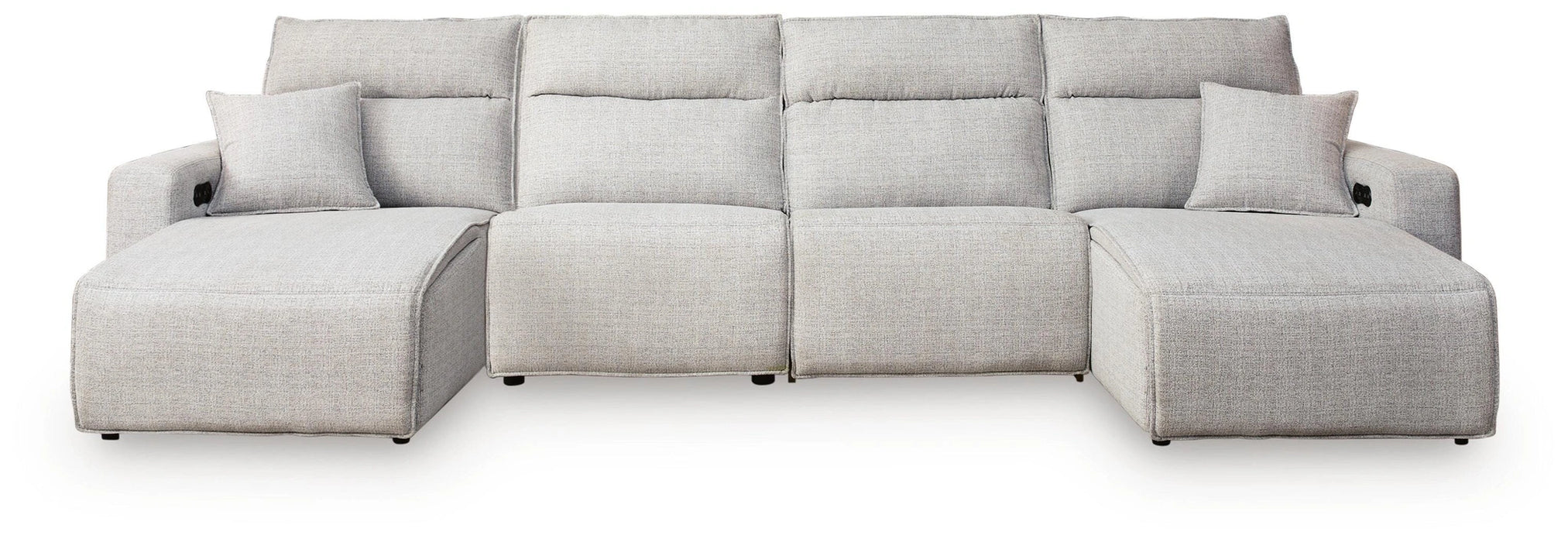 Modmax II Reclining Sectional with Double Chaise - Dream Home Furniture & Mattress (Waite Park, MN)