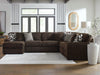 Midnight-Madness Sectional with Chaise - Dream Home Furniture & Mattress (Waite Park, MN)