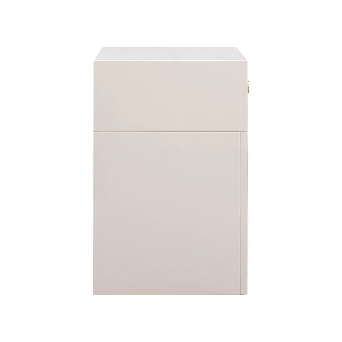 Suzie 26" Rattan Nightstand With Drawer