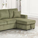 Yves Sectional Green - Dream Home Furniture & Mattress (Waite Park, MN)