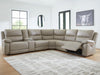 Narwhal Place Reclining Sectional with Storage Console - Dream Home Furniture & Mattress (Waite Park, MN)