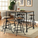 SILVIA I Medium Oak Counter Ht. Stool (2/CTN) - Dream Home Furniture & Mattress (Waite Park, MN)
