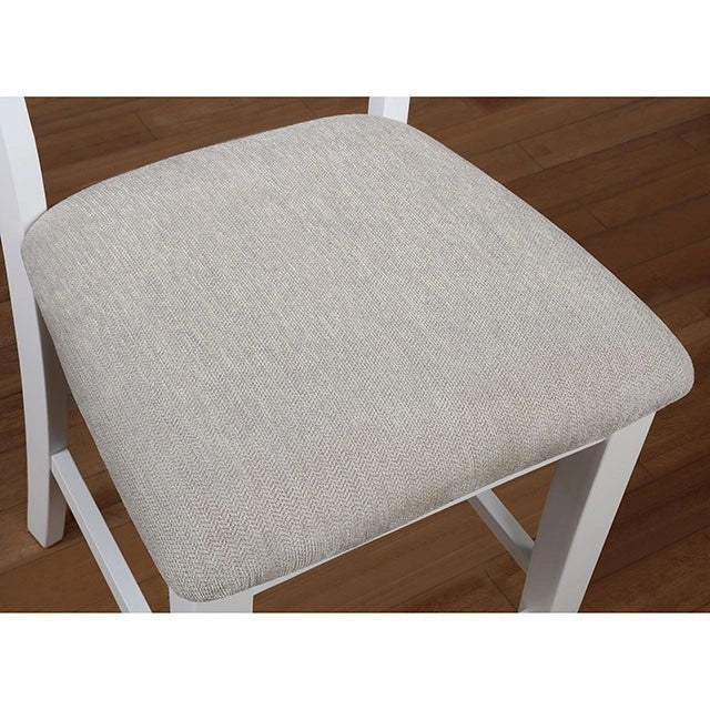 Kiana White Counter Ht. Side Chair (2/CTN) - Dream Home Furniture & Mattress (Waite Park, MN)