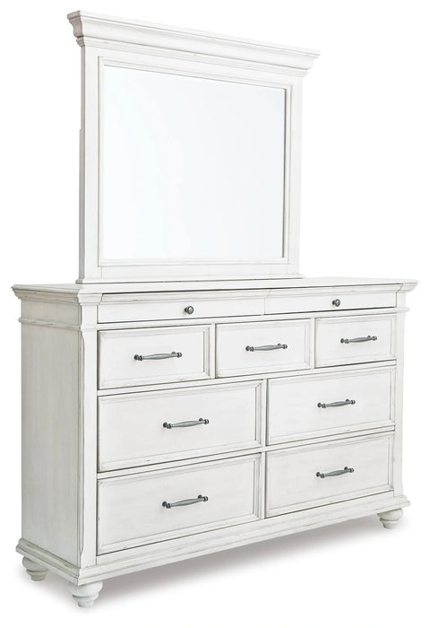 Kanwyn Dresser and Mirror - Dream Home Furniture & Mattress (Waite Park, MN)