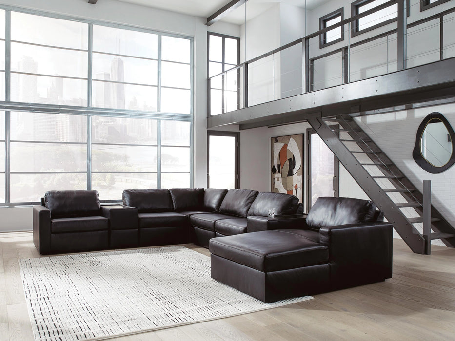 Modmax II Sectional with Chaise and Storage Consoles - Dream Home Furniture & Mattress (Waite Park, MN)