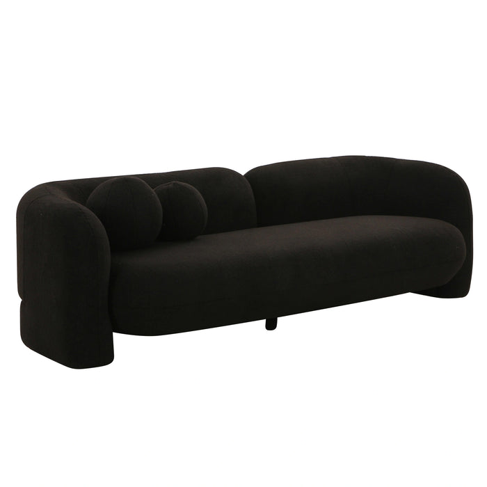 Amelie 91" Contract-Grade Faux Fur Sofa