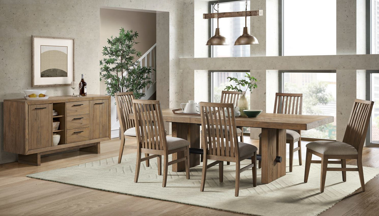 Landmark Trestle Dining Table - Dream Home Furniture & Mattress (Waite Park, MN)