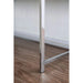 Loke White/Chrome Computer Desk - Dream Home Furniture & Mattress (Waite Park, MN)