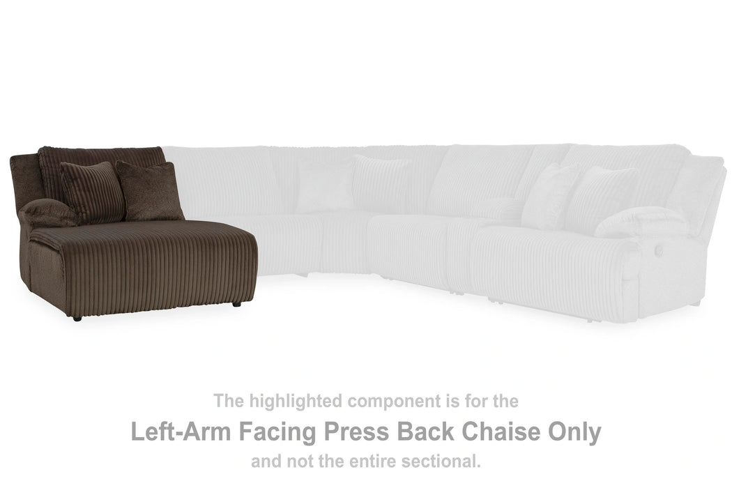 Top Tier Reclining Sofa Chaise Sectional - Dream Home Furniture & Mattress (Waite Park, MN)