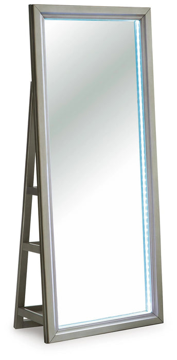 Evesen Floor Standing Mirror/Storage - Dream Home Furniture & Mattress (Waite Park, MN)