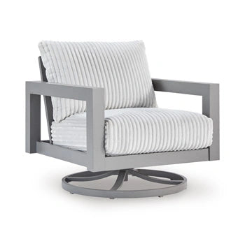 Hurley Park Outdoor Swivel Chair with Cushion - Dream Home Furniture & Mattress (Waite Park, MN)