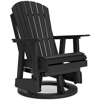 Hyland wave Outdoor Swivel Glider Chair - Dream Home Furniture & Mattress (Waite Park, MN)