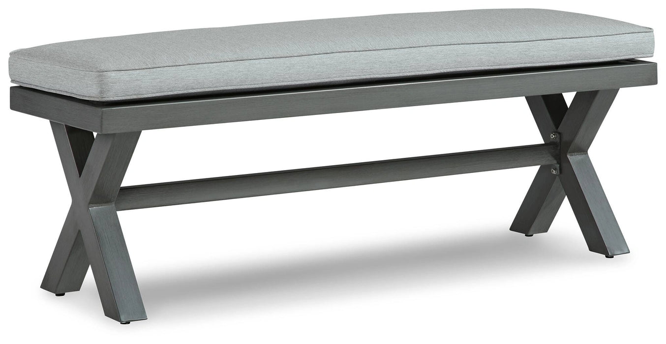 Elite Park Outdoor Bench with Cushion - Dream Home Furniture & Mattress (Waite Park, MN)