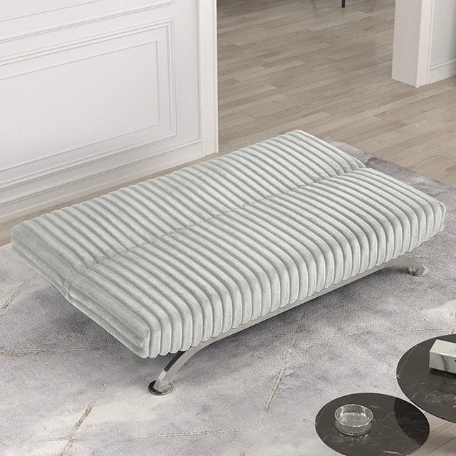 Villeneuve Futon Sofa Bed Black, Pink, & Grey - Dream Home Furniture & Mattress (Waite Park, MN)