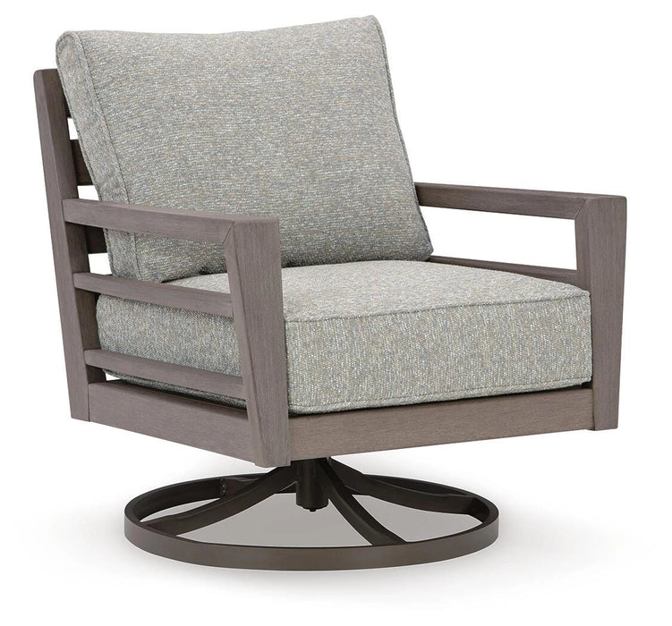 Hillside Barn Outdoor Swivel Lounge with Cushion - Dream Home Furniture & Mattress (Waite Park, MN)