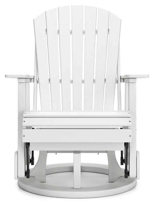 Hyland wave Outdoor Swivel Glider Chair - Dream Home Furniture & Mattress (Waite Park, MN)