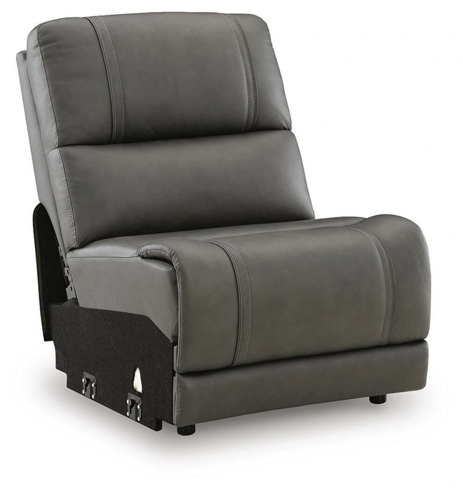 5Z - Pittson Power Reclining Sectional - Dream Home Furniture & Mattress (Waite Park, MN)
