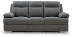 Side-Swipe Reclining Sofa with Drop Down Table - Dream Home Furniture & Mattress (Waite Park, MN)