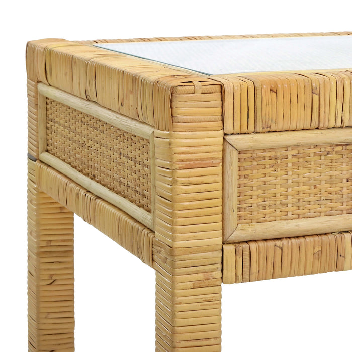 Amara 47" Woven Rattan Desk