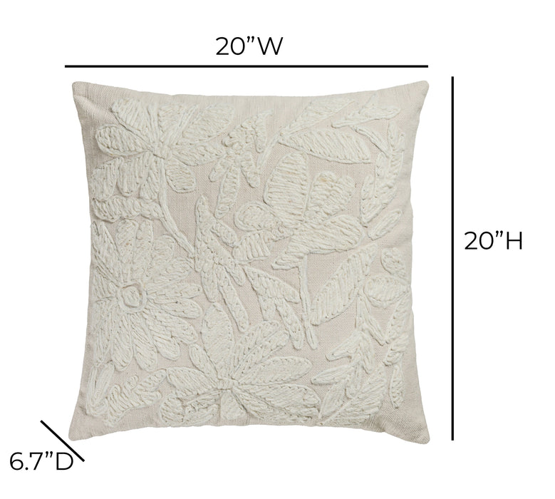 Tabitha Embroidered Throw Pillow
