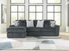 Midnight-Madness Sectional Sofa with Chaise - Dream Home Furniture & Mattress (Waite Park, MN)