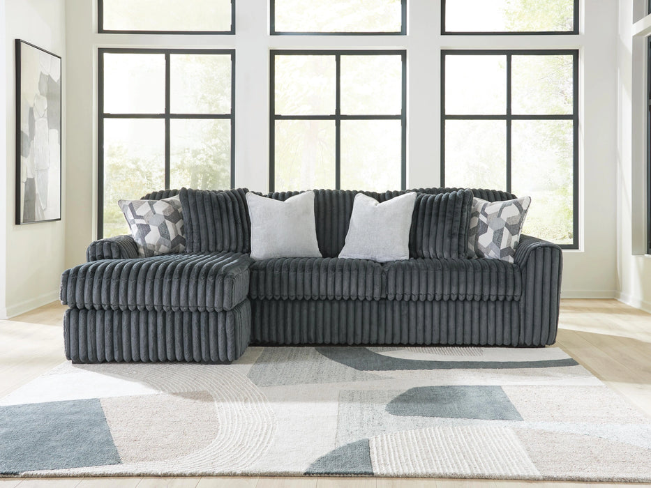 Midnight-Madness Sectional Sofa with Chaise - Dream Home Furniture & Mattress (Waite Park, MN)
