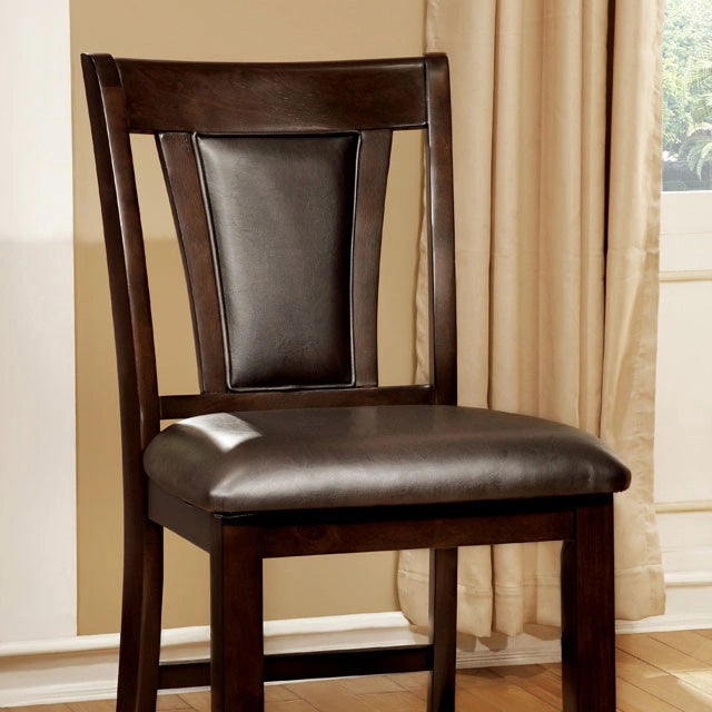 BRENT II Dark Cherry/Espresso Counter Ht. Chair (2/CTN) - Dream Home Furniture & Mattress (Waite Park, MN)