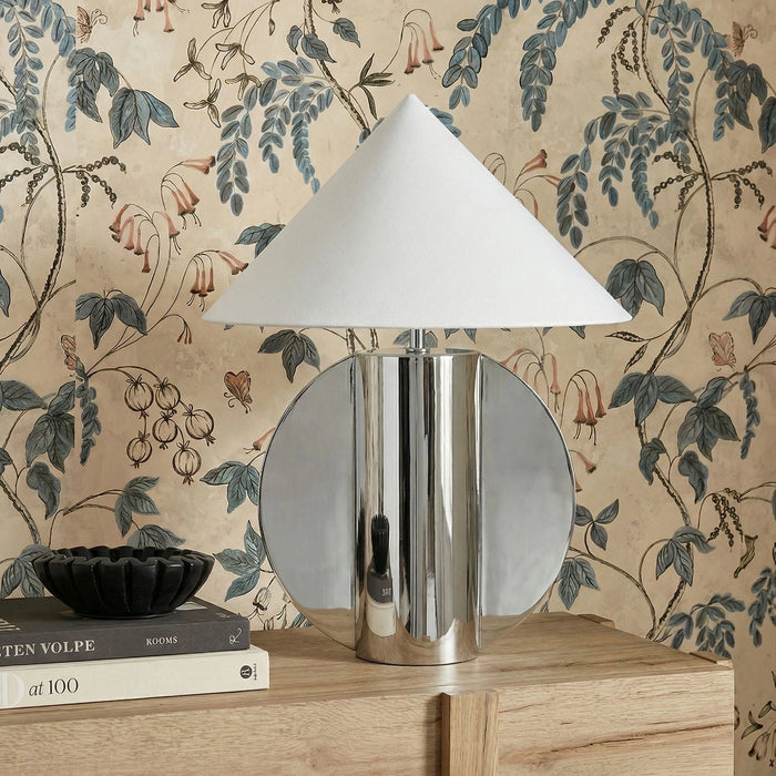 Geo Chrome Table Lamp