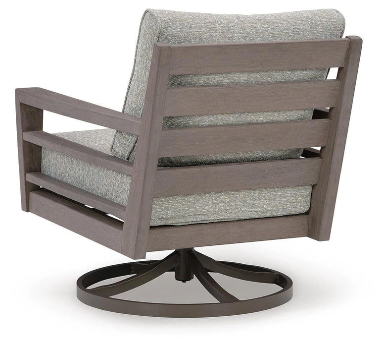 Hillside Barn Outdoor Swivel Lounge with Cushion - Dream Home Furniture & Mattress (Waite Park, MN)