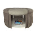 Claes Round Ottoman Gray - Dream Home Furniture & Mattress (Waite Park, MN)
