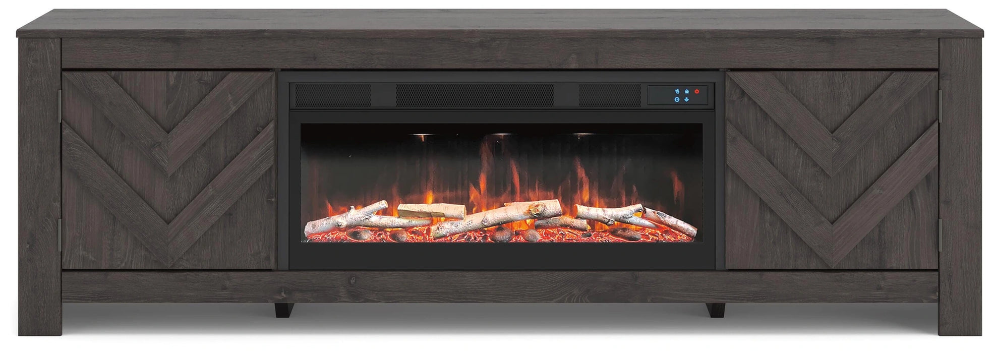 Cayboni 71" TV Stand with Electric Fireplace - Dream Home Furniture & Mattress (Waite Park, MN)